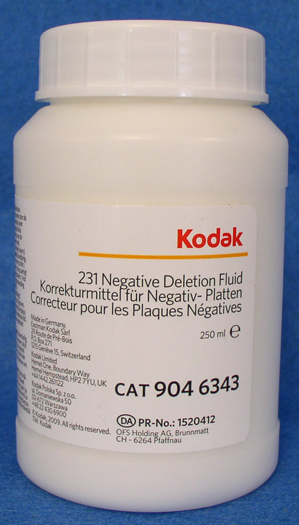 (image for) DELFLU 9046343 Kodak 231 Negative Deletion Fluid 8.45 ounce